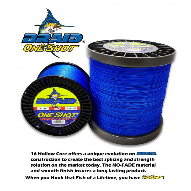 BRAID ONE SHOT SOLID 8X SOLID BRAID - 600 YARD SPOOLS - Fisherman's  Outfitter